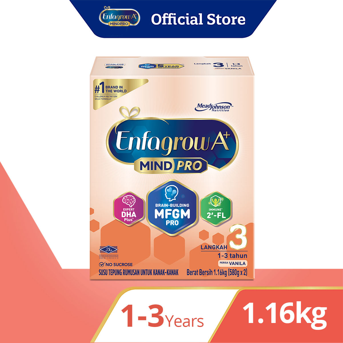 Enfagrow A+ Mindpro Step 3, VANILLA, 1.16Kg