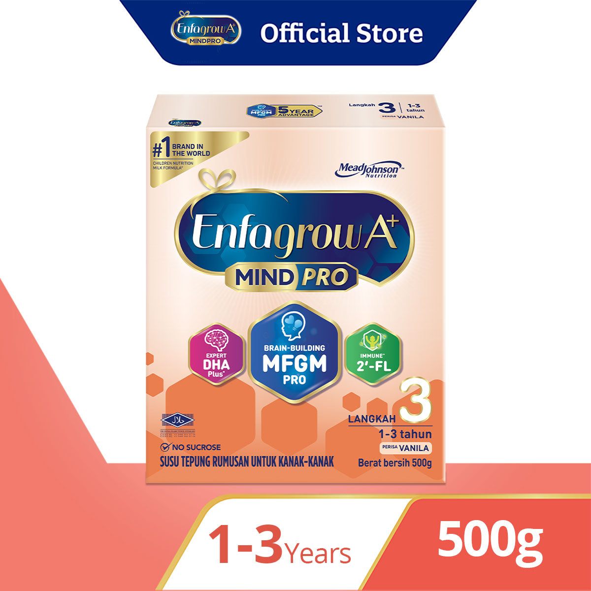 Enfagrow A+ Mindpro 2FL Step 3, VANILLA, 500g