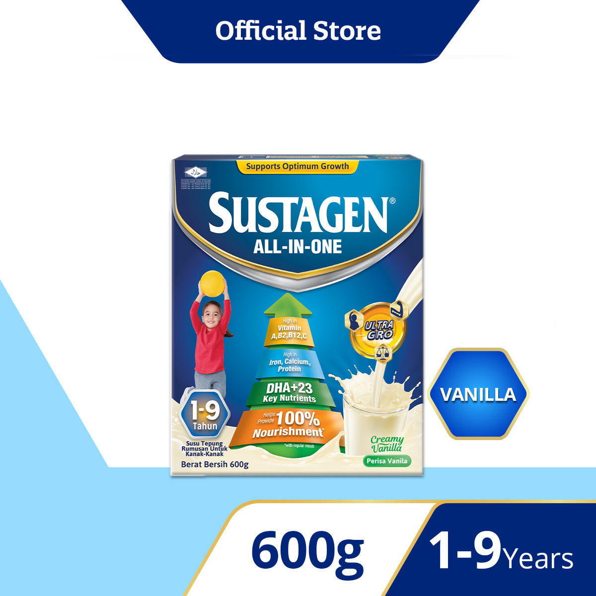 Sustagen All In One Vanilla, 600g